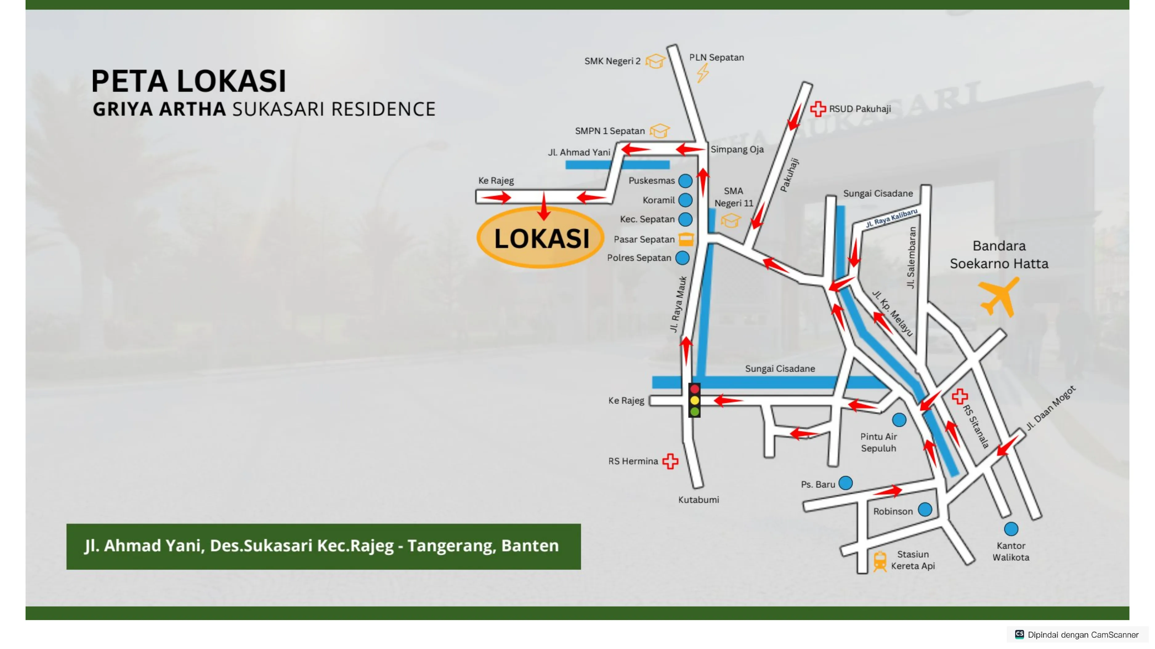 Peta Lokasi Griya Artha Sukasari